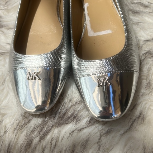 Michael Kors Honey Metallic Ballet Flats- Silver - Picture 8 of 8